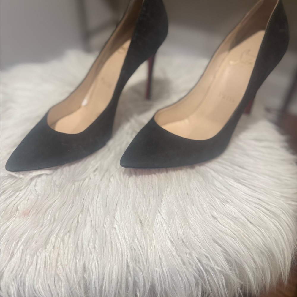 Christian Louboutin Paris 
37.5 Gray Women's Stiletto